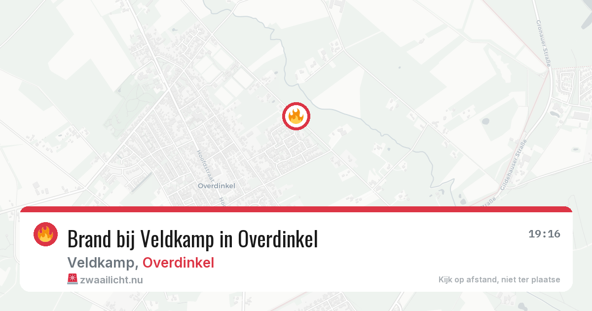 Brand bij Veldkamp in Overdinkel — 29 mei 2026