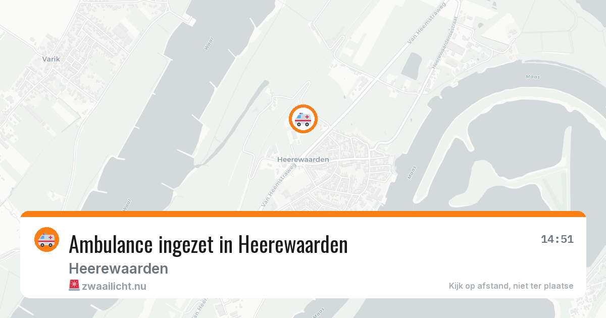Ambulance ingezet in Heerewaarden — 11 jul 2026