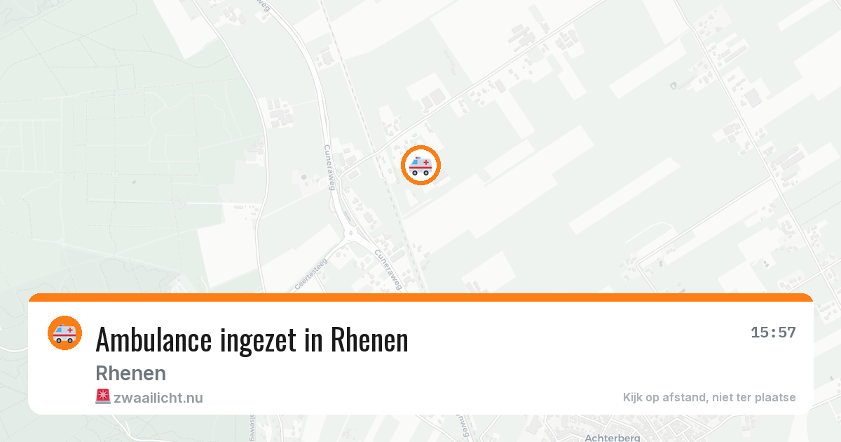 Ambulance ingezet in Rhenen — 9 jul 2026