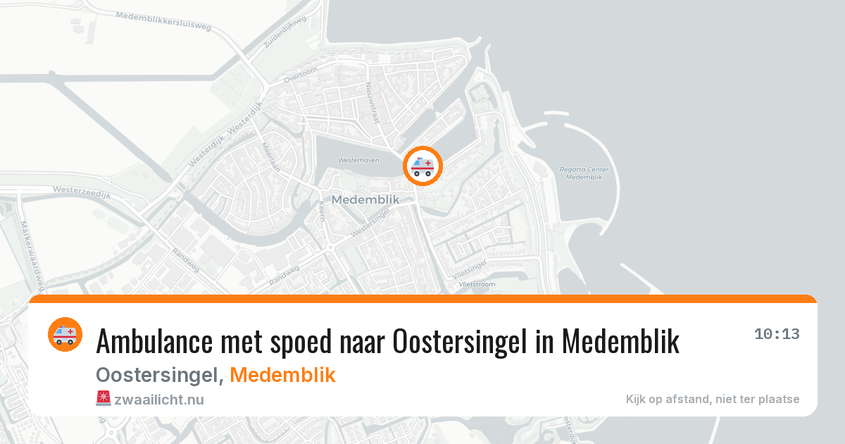 Ambulance met spoed naar Oostersingel in Medemblik — 21 mei 2026