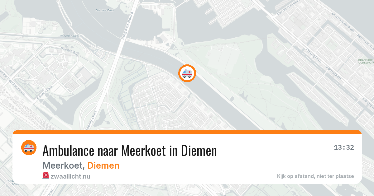 Ambulance naar Meerkoet in Diemen — 23 jul 2026