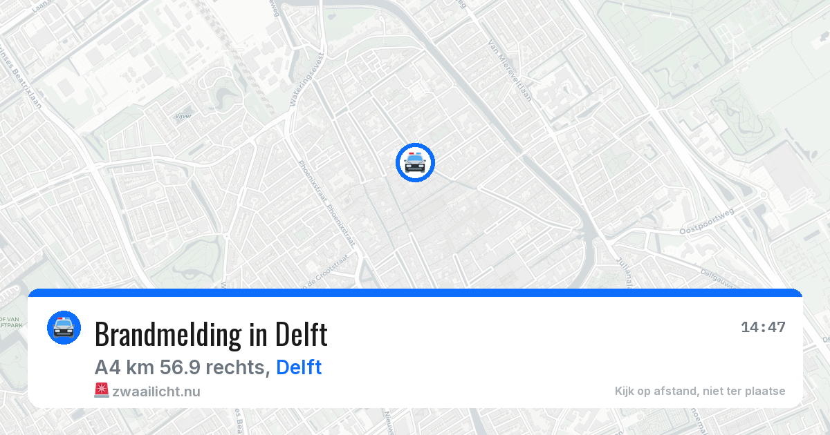 Brandmelding in Delft — 12 mei 2026