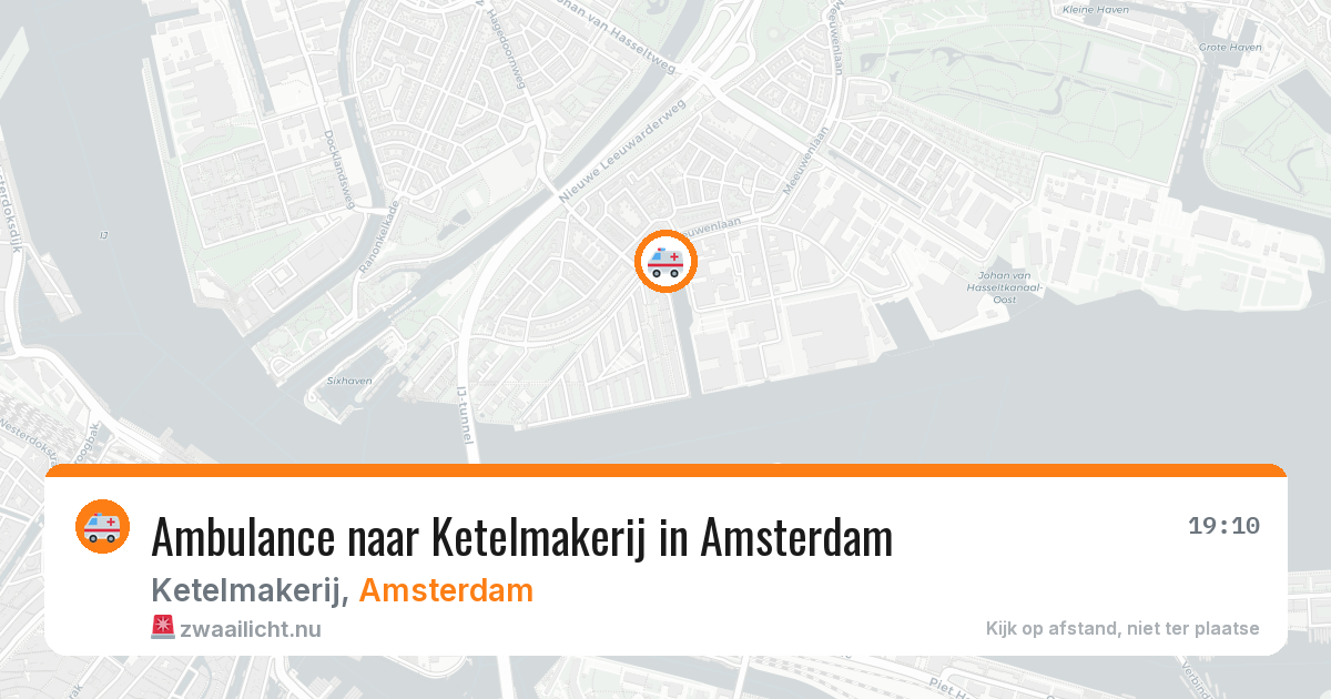 Ambulance naar Ketelmakerij in Amsterdam — 3 jun 2026