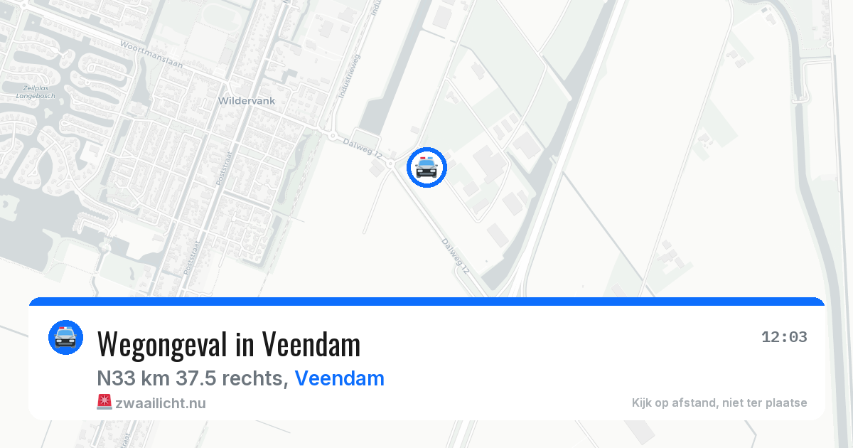 Wegongeval in Veendam — 14 mrt 2026