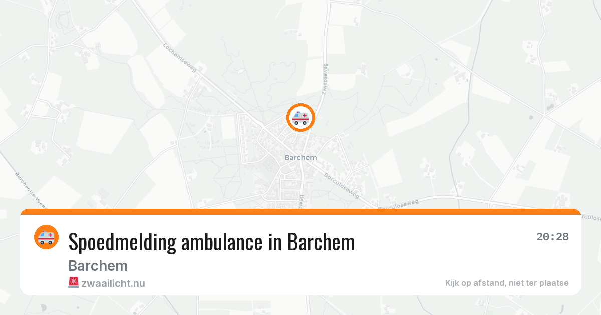 Spoedmelding ambulance in Barchem — 2 jul 2026