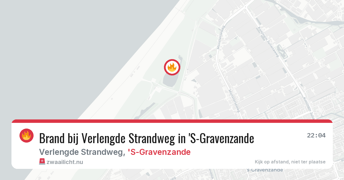 Brand bij Verlengde Strandweg in 'S-Gravenzande — 11 jul 2026