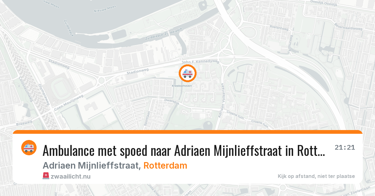 Ambulance met spoed naar Adriaen Mijnlieffstraat in Rotterdam — 16 jul 2026