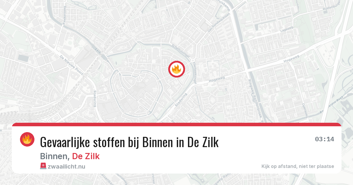 Gevaarlijke stoffen bij Binnen in De Zilk — 13 apr 2026