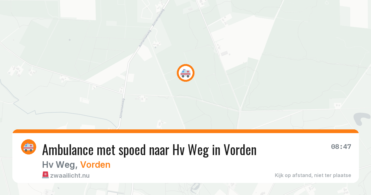 Ambulance met spoed naar Hv Weg in Vorden — 14 jul 2026