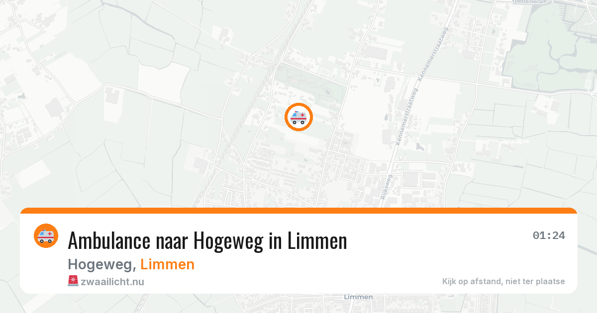 Ambulance naar Hogeweg in Limmen — 16 jul 2026