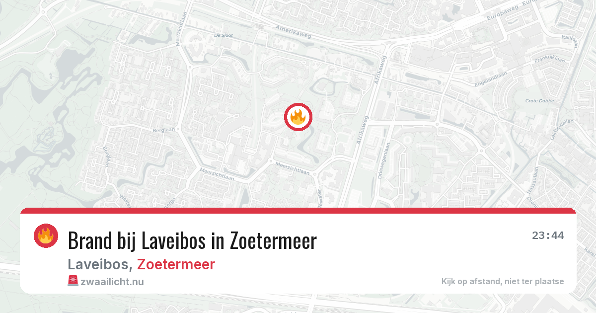 Brand bij Laveibos in Zoetermeer — 14 jul 2026