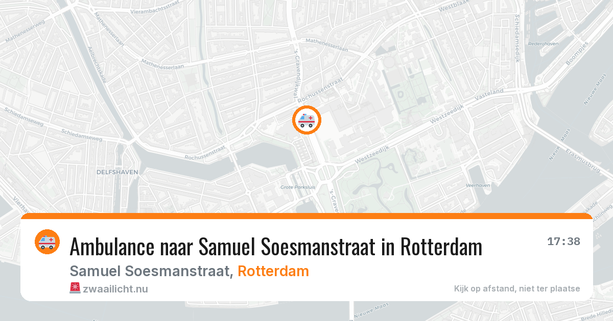Ambulance naar Samuel Soesmanstraat in Rotterdam — 21 jul 2026