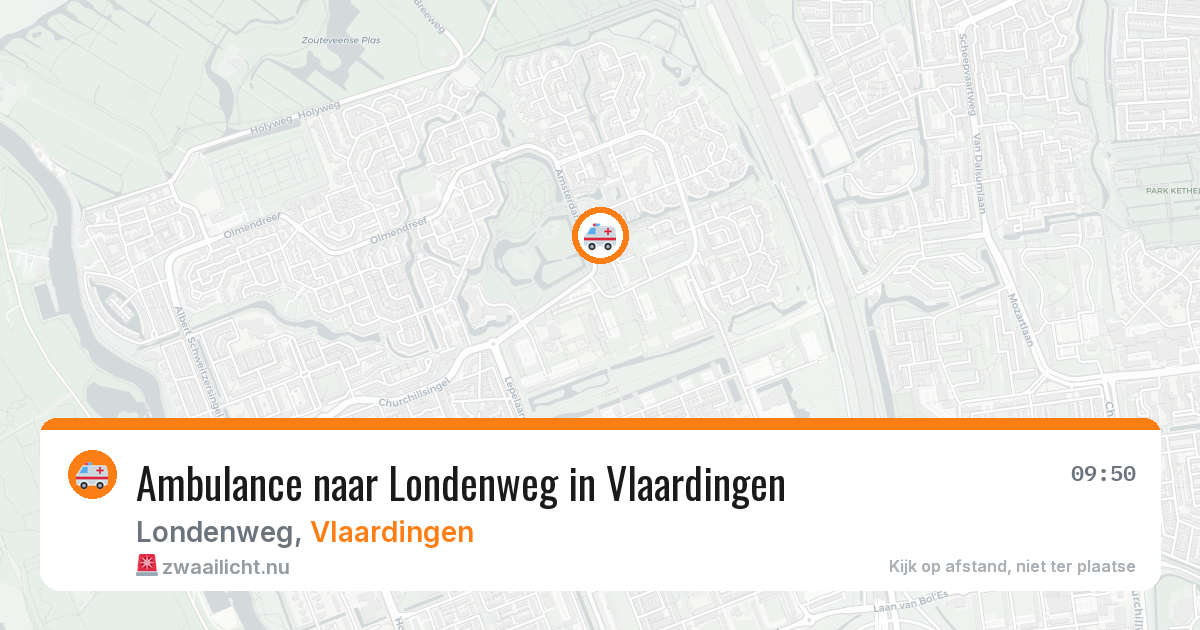 Ambulance naar Londenweg in Vlaardingen — 11 jul 2026