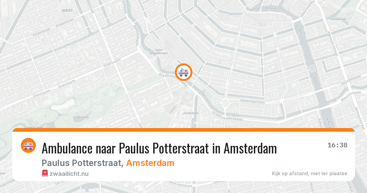 Ambulance naar Paulus Potterstraat in Amsterdam — 24 jul 2026