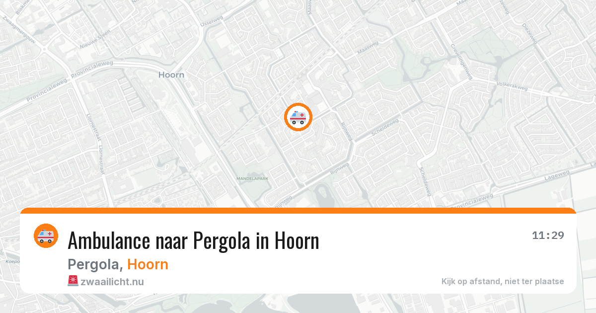 Ambulance naar Pergola in Hoorn — 9 mei 2026