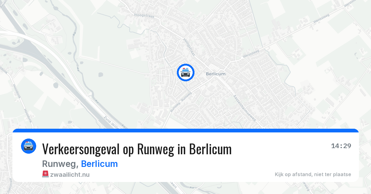 Verkeersongeval op Runweg in Berlicum — 28 apr 2026