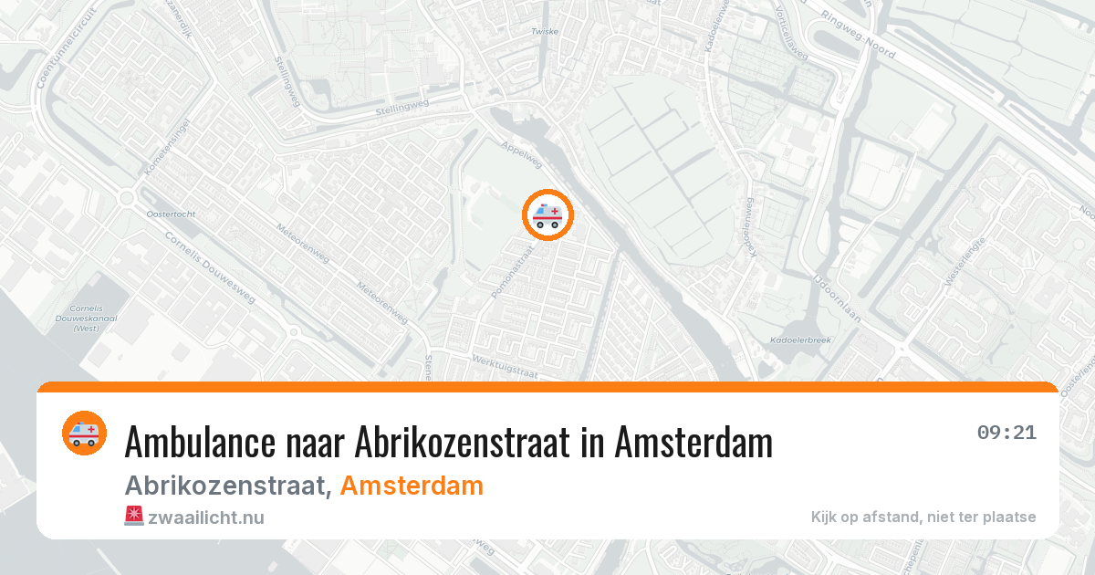 Ambulance naar Abrikozenstraat in Amsterdam — 28 mrt 2026