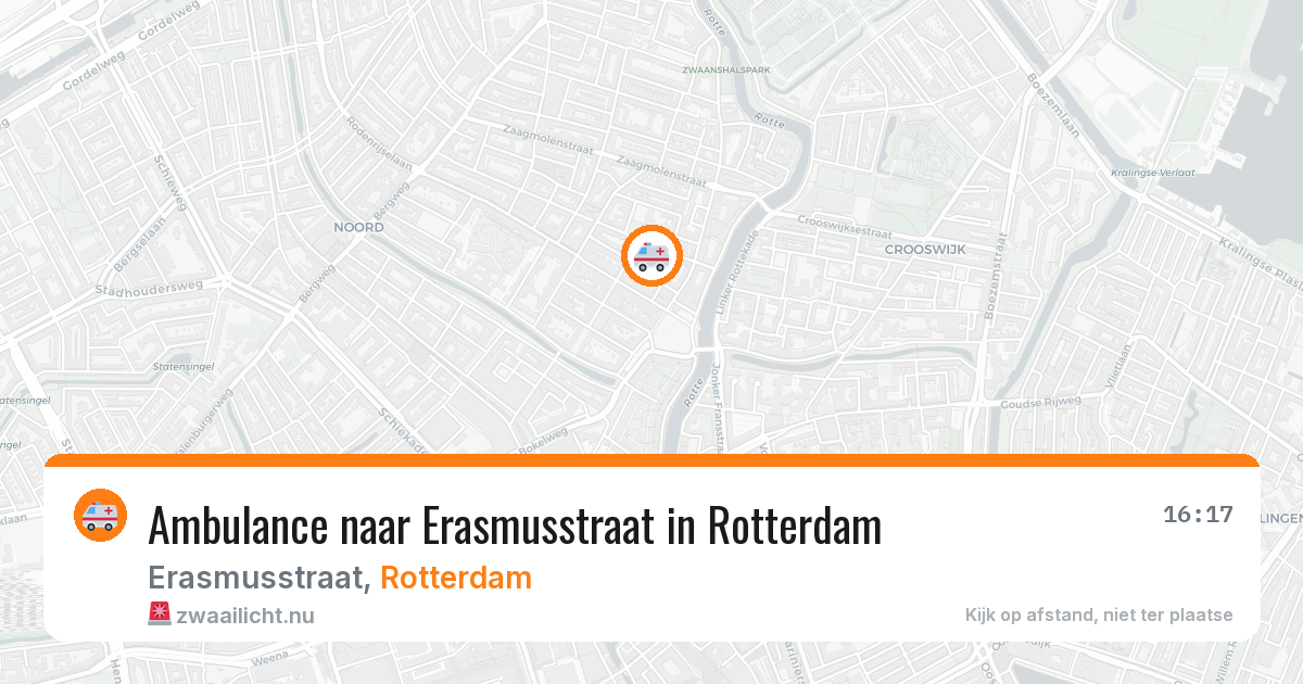 Ambulance naar Erasmusstraat in Rotterdam — 7 mei 2026