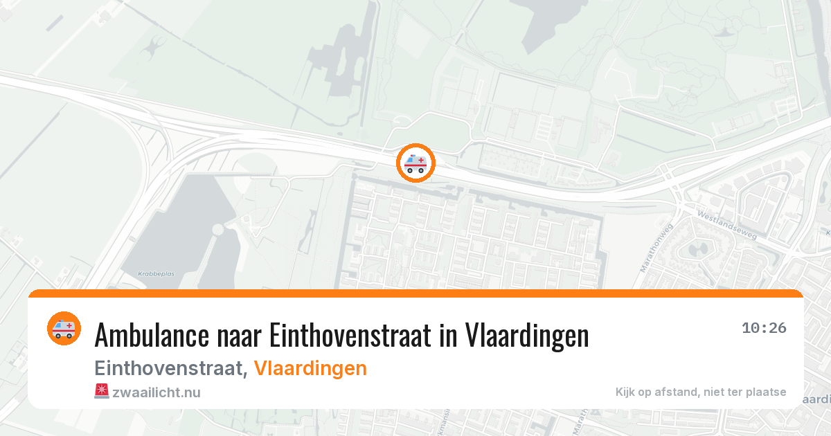 Ambulance naar Einthovenstraat in Vlaardingen — 20 jul 2026
