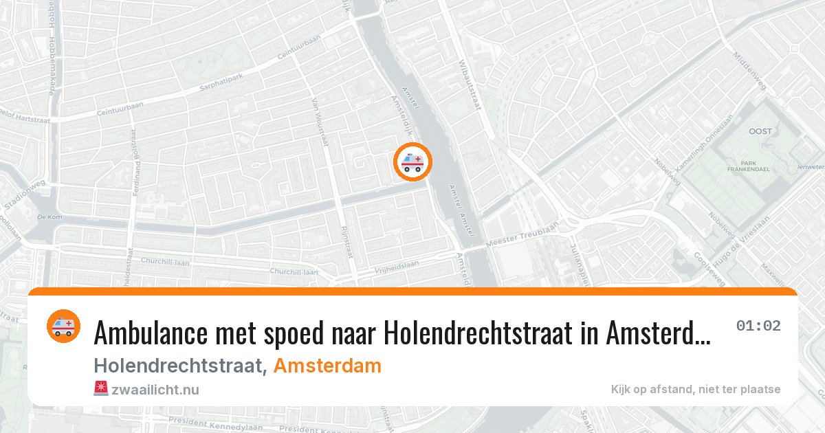 Ambulance met spoed naar Holendrechtstraat in Amsterdam — 11 jul 2026