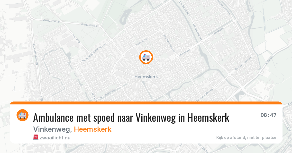 Ambulance met spoed naar Vinkenweg in Heemskerk — 24 feb 2026