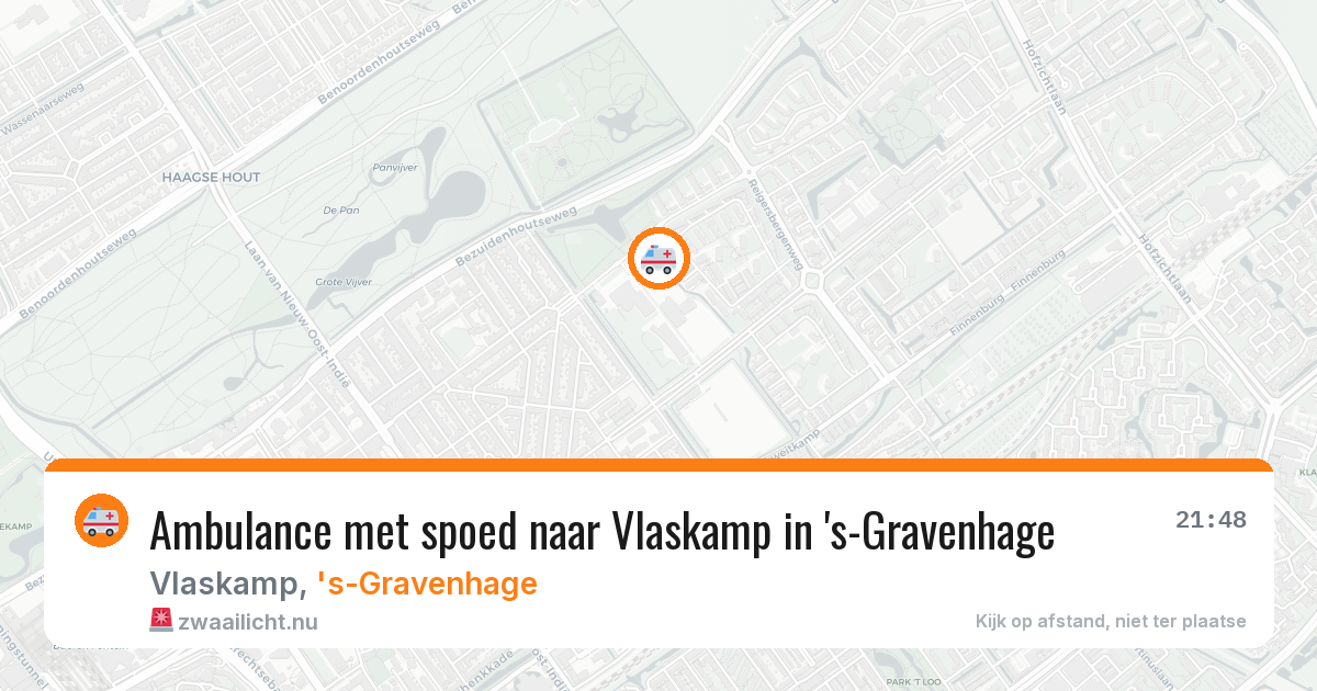 Ambulance met spoed naar Vlaskamp in 's-Gravenhage — 22 mei 2026