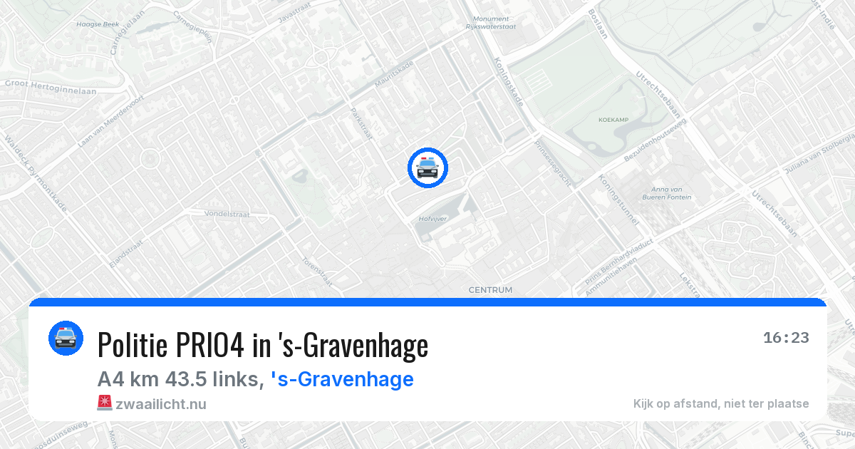 Politie PRIO4 in 's-Gravenhage — 1 jun 2026 | 🚨 Zwaailicht.nu