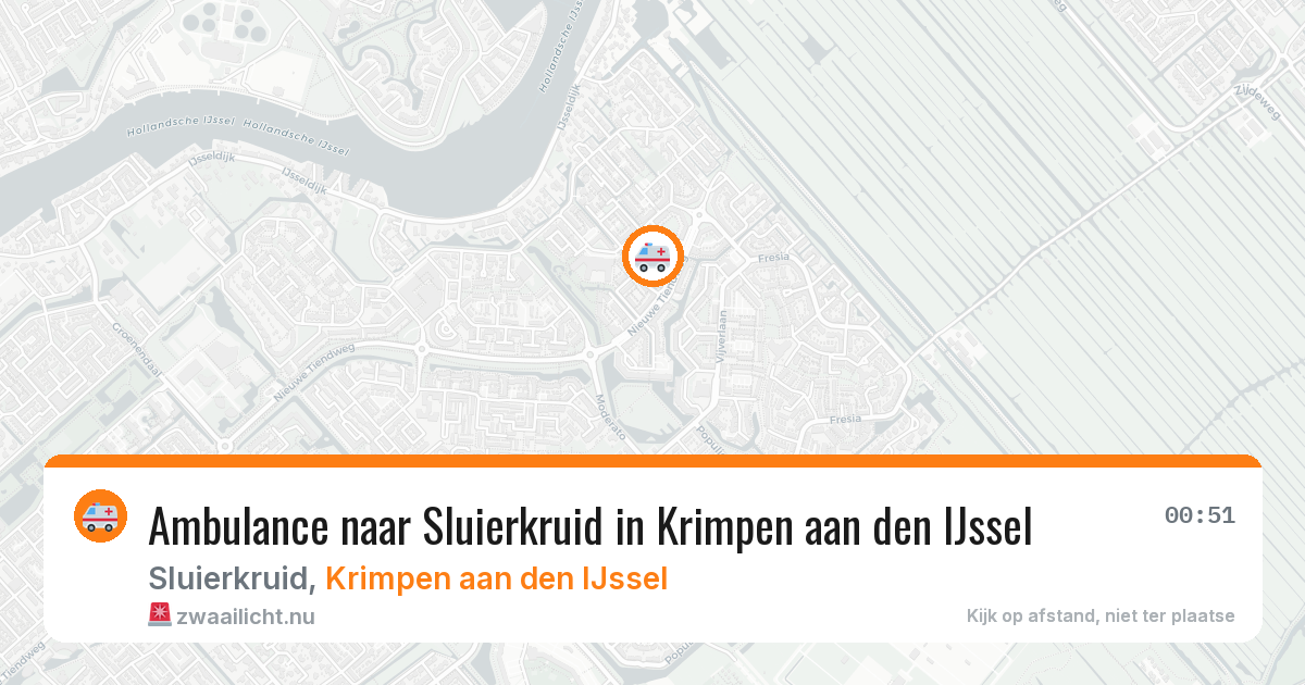 Ambulance naar Sluierkruid in Krimpen aan den IJssel — 31 mei 2026