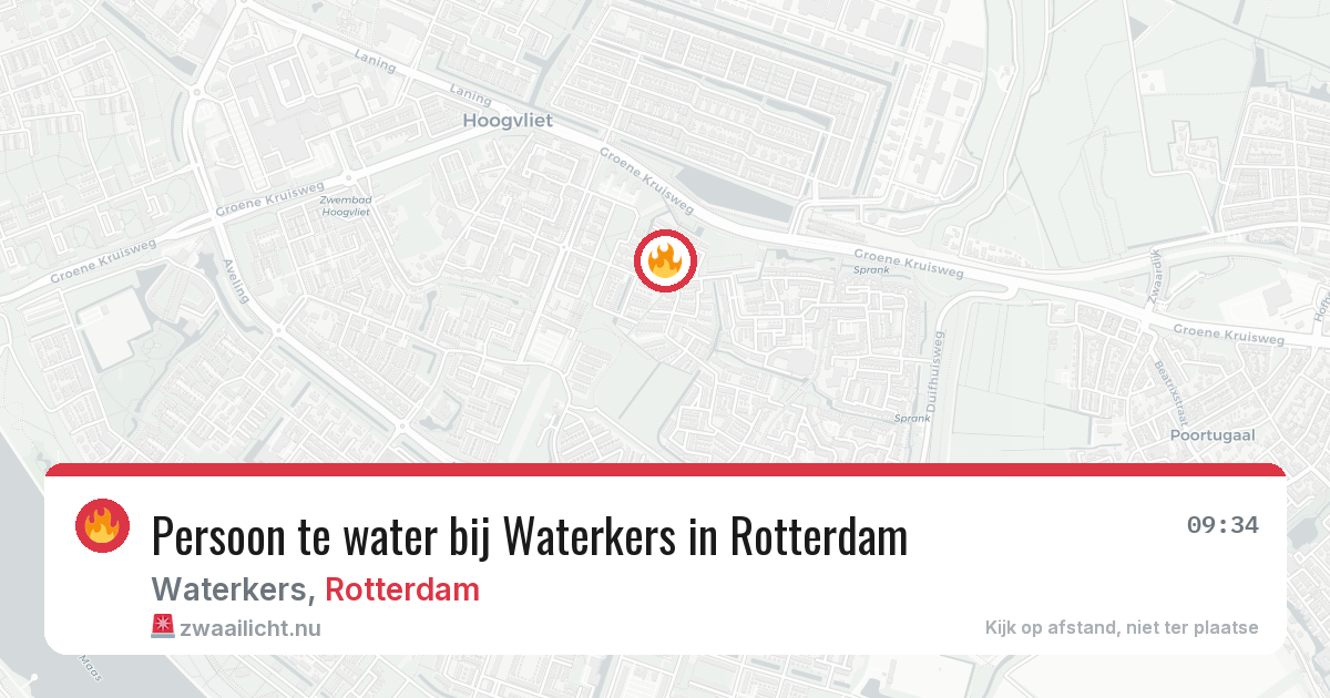 Persoon te water bij Waterkers in Rotterdam — 14 apr 2026