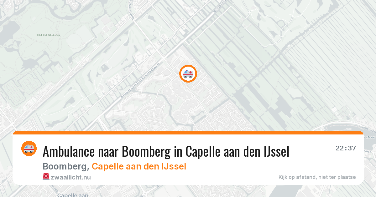 Ambulance naar Boomberg in Capelle aan den IJssel — 20 jul 2026