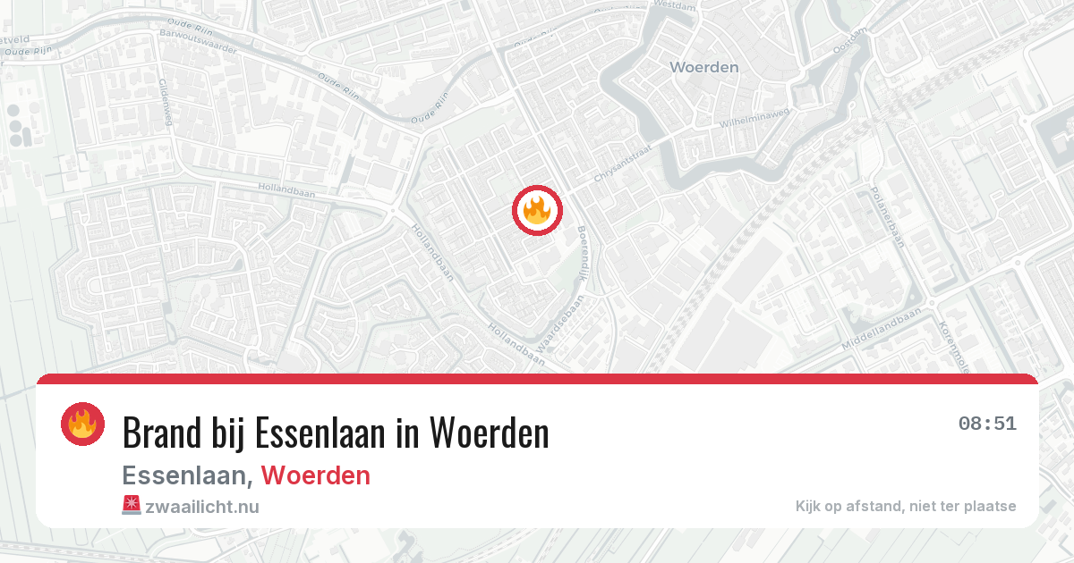 Brand bij Essenlaan in Woerden — 31 mrt 2026