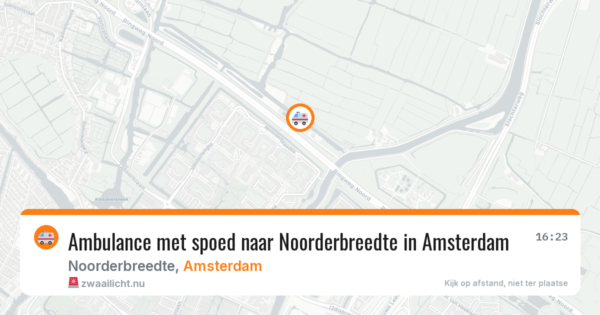 Ambulance met spoed naar Noorderbreedte in Amsterdam — 11 jul 2026