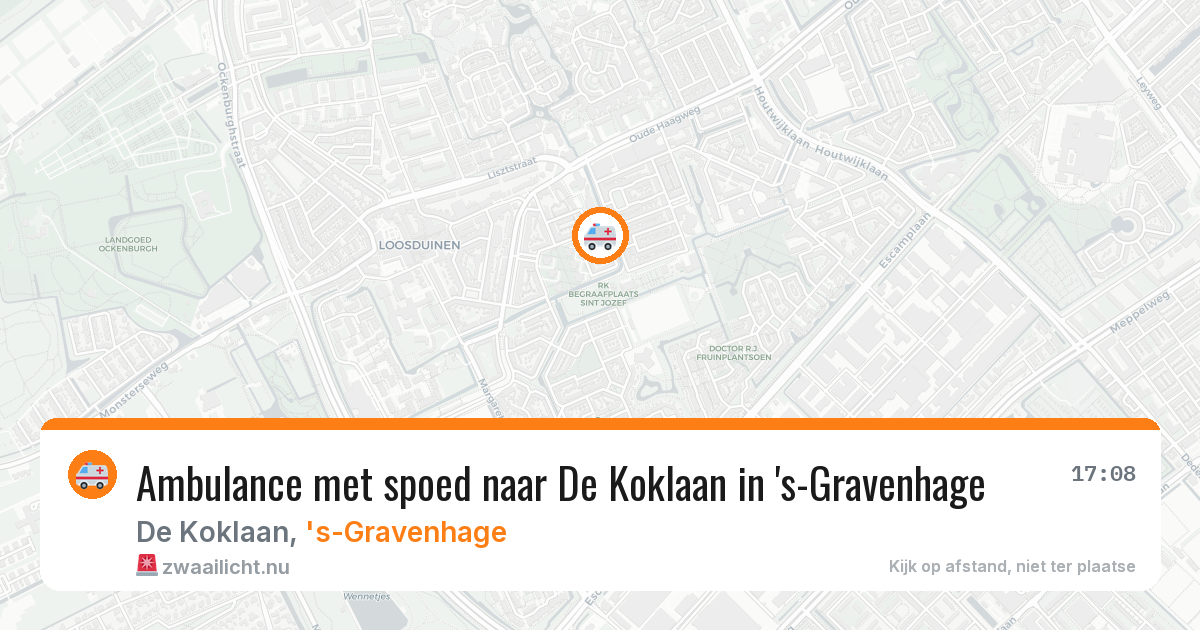 Ambulance met spoed naar De Koklaan in 's-Gravenhage — 7 jun 2026