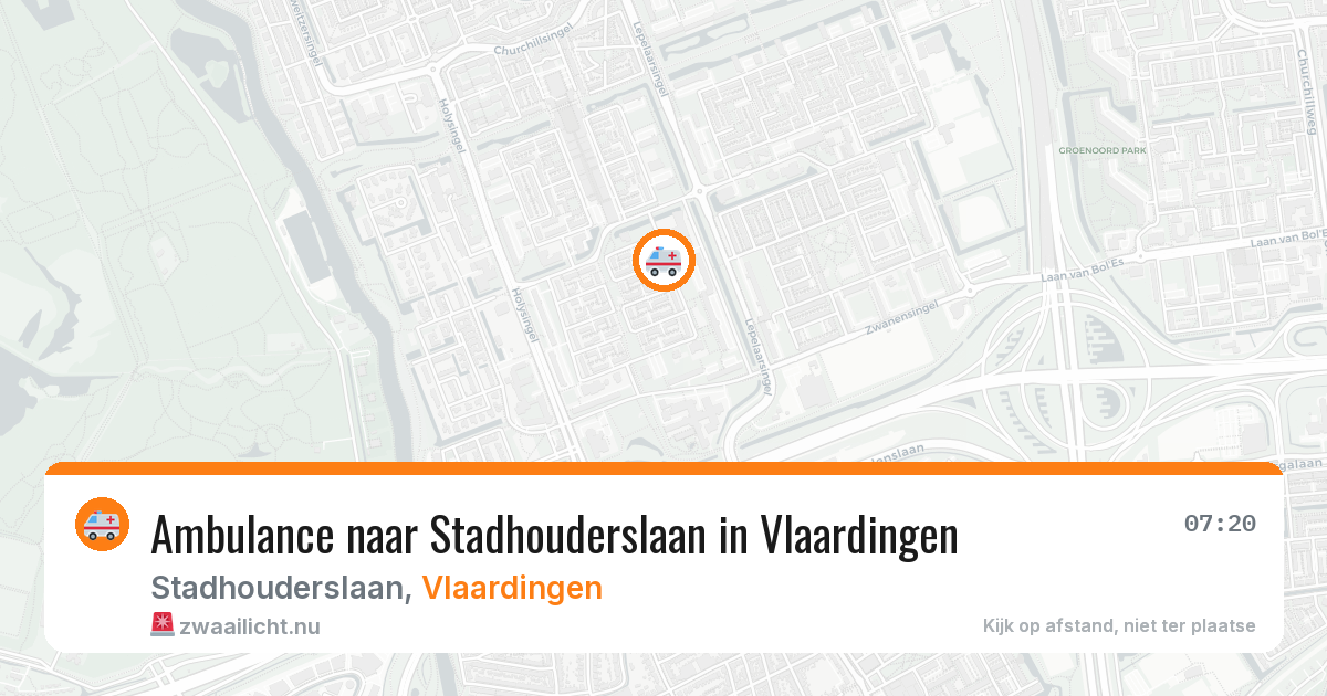 Ambulance naar Stadhouderslaan in Vlaardingen — 13 jul 2026