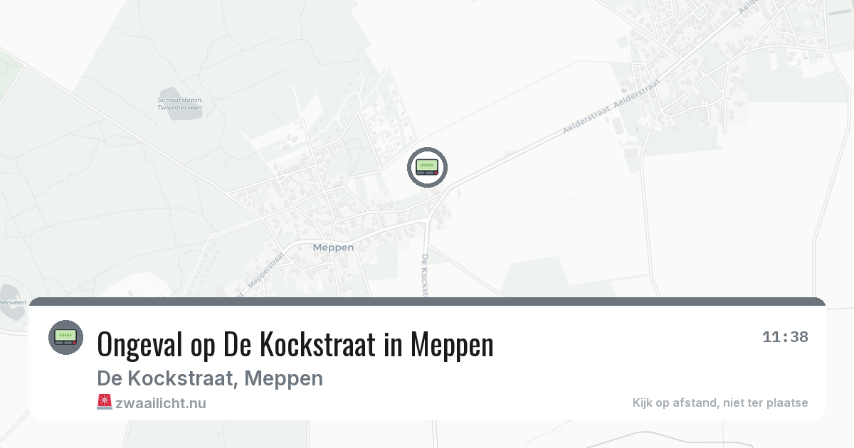 Ongeval op De Kockstraat in Meppen — 16 feb 2026