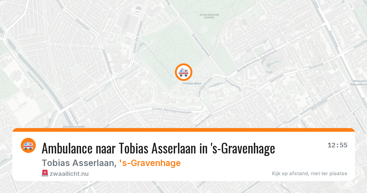 Ambulance naar Tobias Asserlaan in 's-Gravenhage — 18 mei 2026
