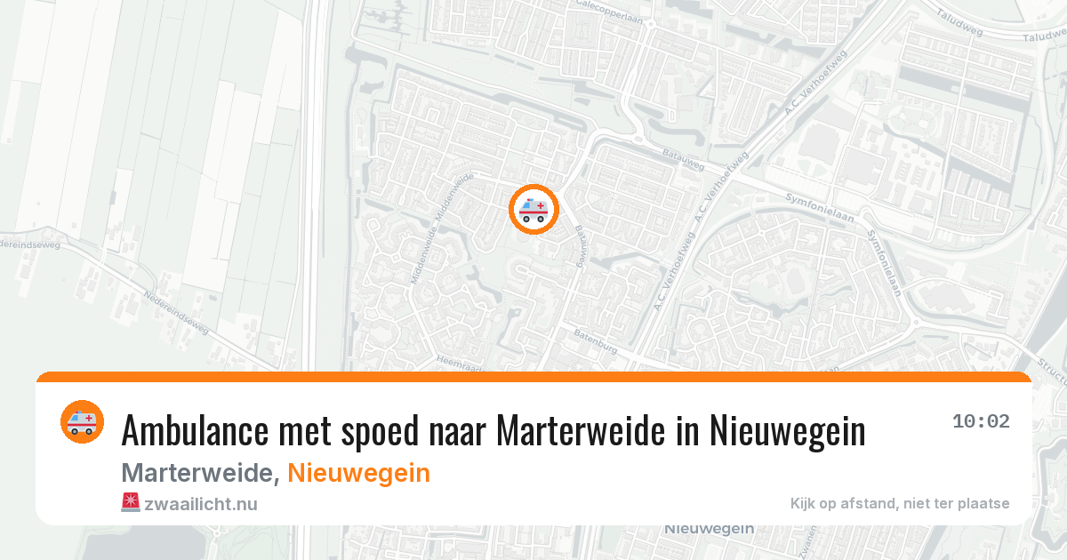 Ambulance met spoed naar Marterweide in Nieuwegein — 19 jan 2026