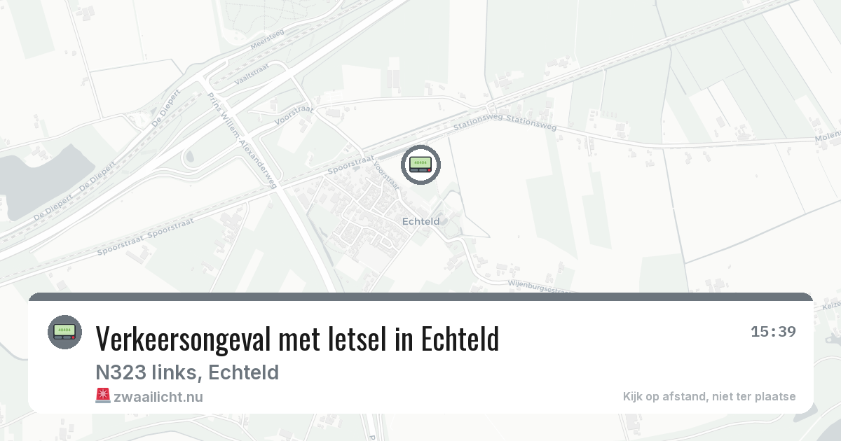 Verkeersongeval met letsel in Echteld — 13 mrt 2026