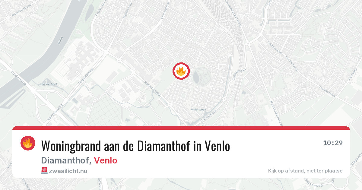 Woningbrand aan de Diamanthof in Venlo — 28 jan 2026