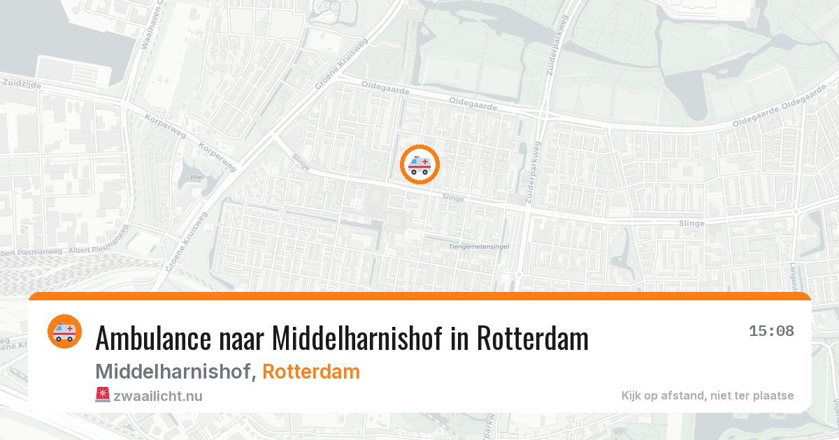 Ambulance naar Middelharnishof in Rotterdam — 13 jul 2026