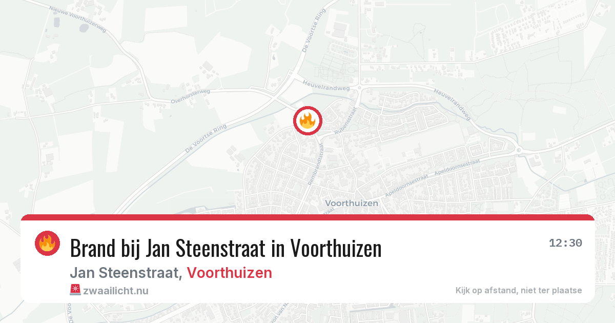 Brand bij Jan Steenstraat in Voorthuizen — 5 jun 2026