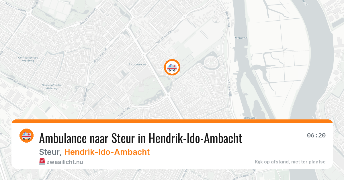 Ambulance naar Steur in Hendrik-Ido-Ambacht — 18 jul 2026