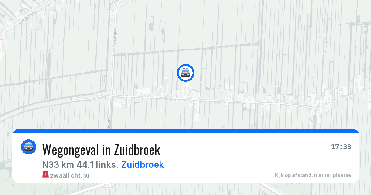 Wegongeval in Zuidbroek — 26 apr 2026