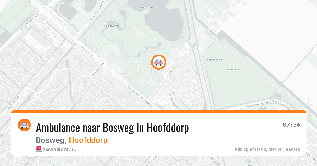 Ambulance naar Bosweg in Hoofddorp — 17 jul 2026