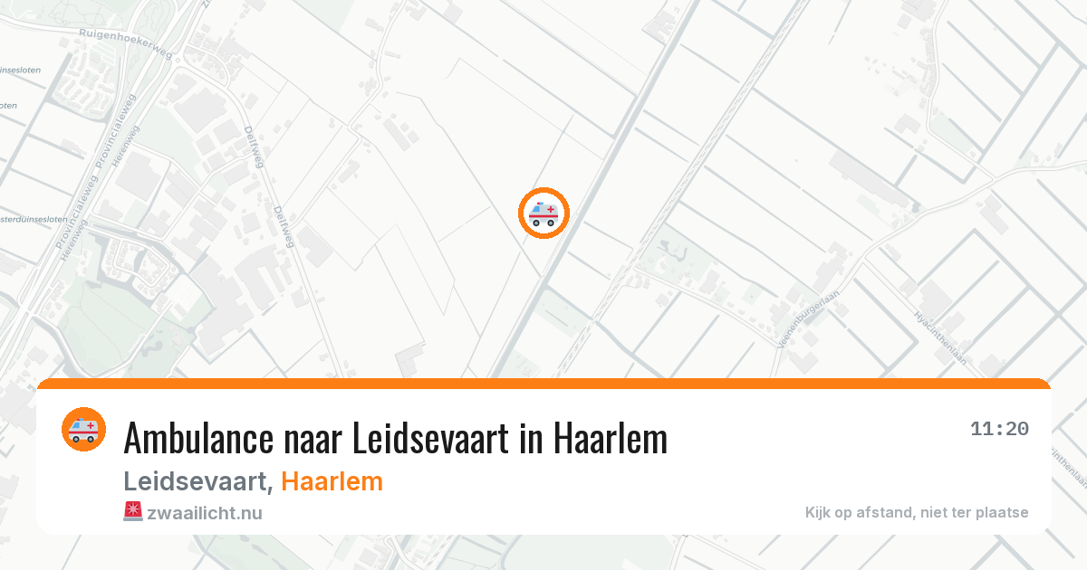 Ambulance naar Leidsevaart in Haarlem — 25 mei 2026