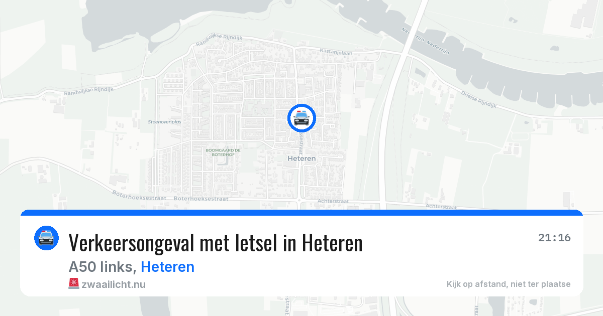 Verkeersongeval met letsel in Heteren — 24 feb 2026