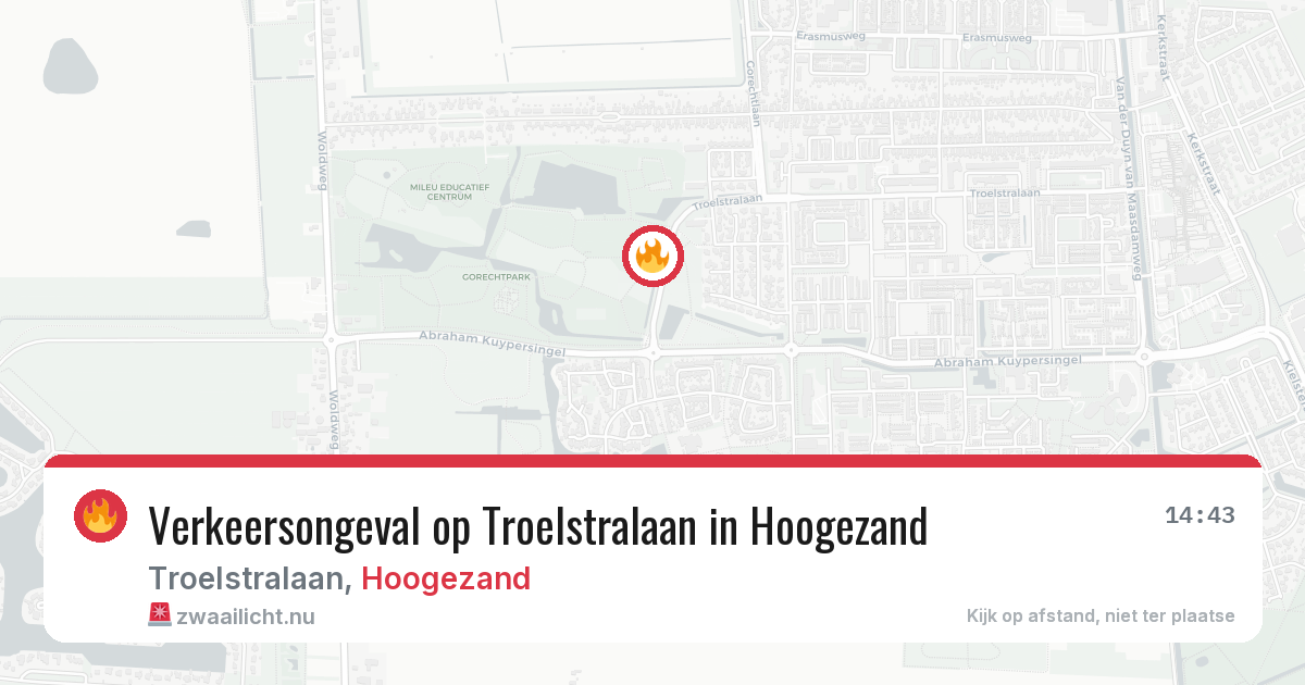 Verkeersongeval op Troelstralaan in Hoogezand — 15 jul 2026