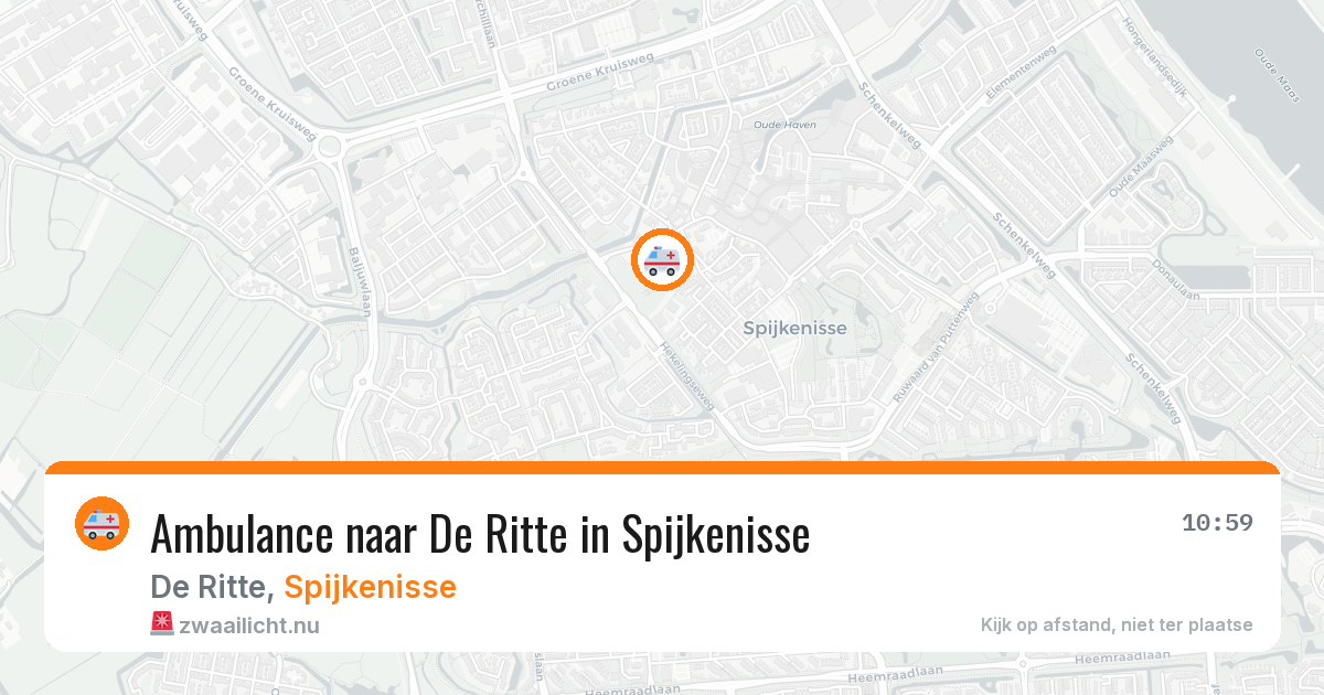 Ambulance naar De Ritte in Spijkenisse — 27 mei 2026