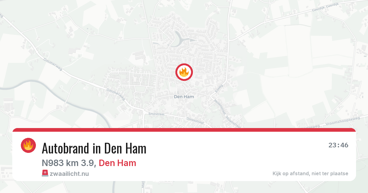 Autobrand in Den Ham — 16 jul 2026