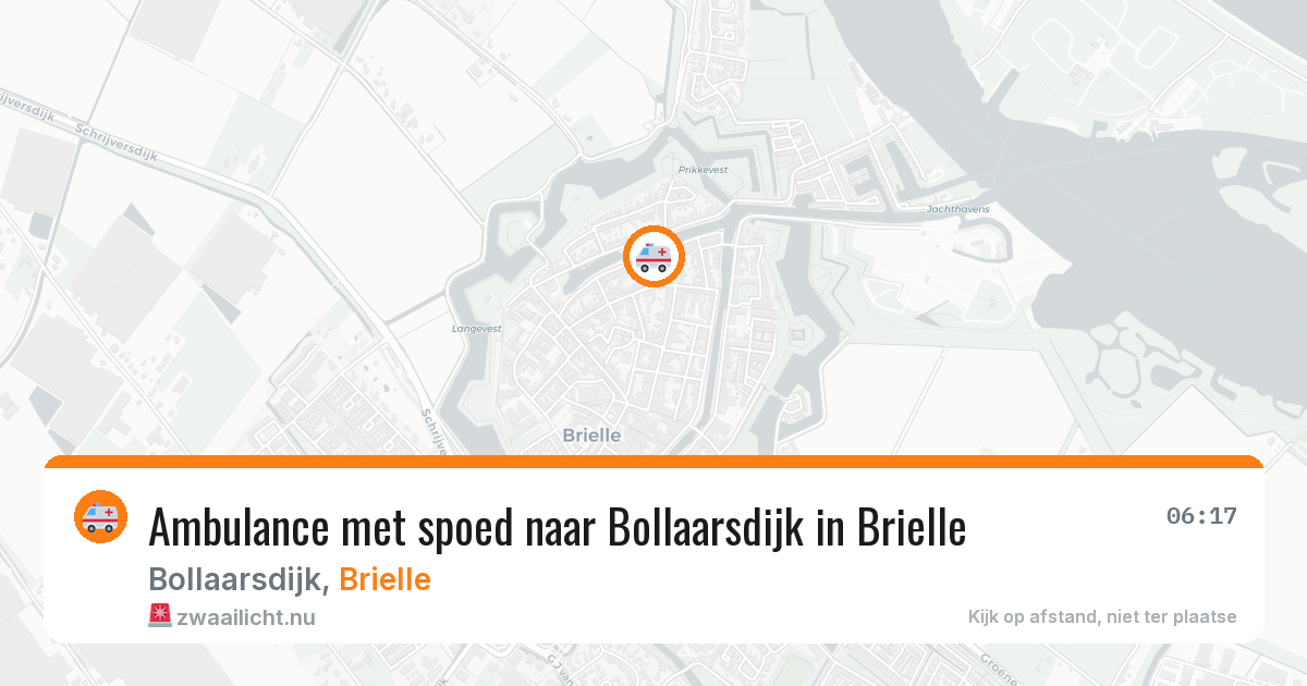 Ambulance met spoed naar Bollaarsdijk in Brielle — 31 mrt 2026